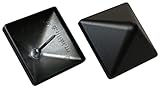 Gartenwelt Riegelsberger Pfostenkappe 130x130 mm Aluminium schwarz pulverbeschichtet Kappe für Pfosten mit Dorn Zaunkappe Abdeckkappe