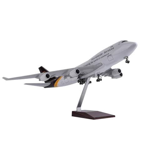 Modelo a escala 1:150 Boeing 747-400 UPS avión de carga miniatura con ruedas de 47 cm