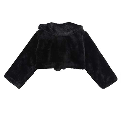 Moily Kids Long Sleeve Faux Fur Wraps Shawl Flower Girl Dress Coat Wedding Birthday Party Princess Bolero Shrugs2