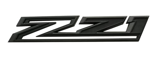 Image of 2 Pack 2019-2025 Z71 Emblem Decals Side Badges Compatible with Silverado Z71 Parts 84632695 (Matte Black)
