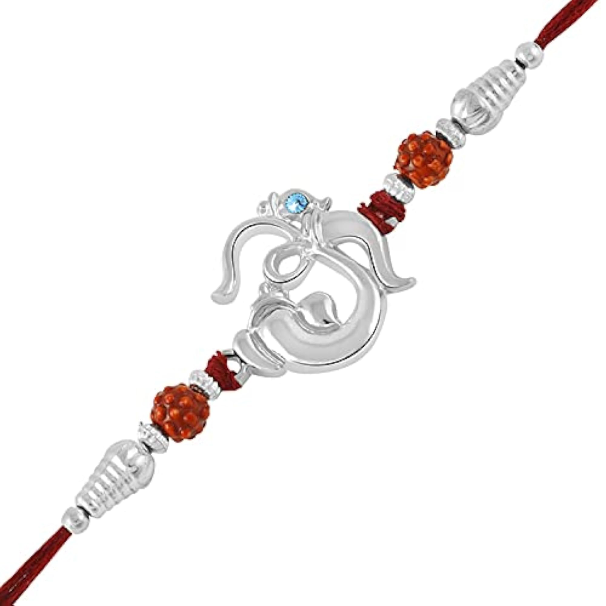Kundan Rakhi Combo Set for Brother, Raksha Bandhan Gift