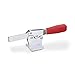 JW Winco Series GN 820 Steel Horizontal Acting Toggle Clamp with Horizontal Mounting Base, Metric Size, Clamp Size 230, 1700 Newton Holding Capacity, Type O Solid Bar