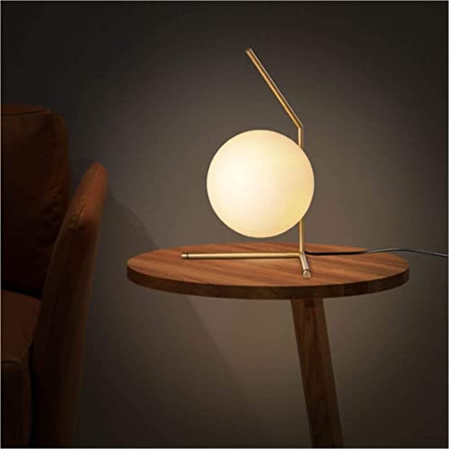 Image of BOKT Frosted White Glass Globe Lamp Shade Replacement Milk Glass Ball Lampshade Cover Opal Sphere Shade for Pendant Light, 7.9 inch Diameter (White)