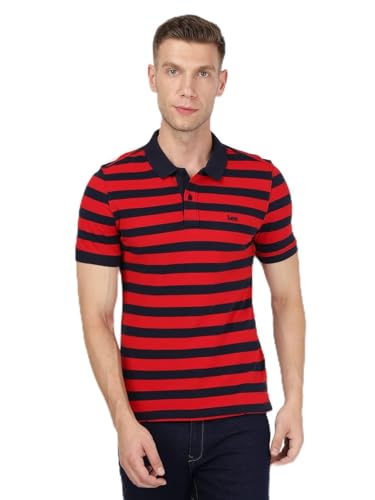 Image of Lee Men's Striped Slim Fit Tshirts