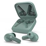 pTron Bassbuds Gomax in-Ear TWS Earbuds w/Dual HD Mic & AI-ENC Calls, 36Hrs Playtime, Pristine Sound, 13mm Drivers, Bluetooth 5.3 Wireless Headphones, Voice Assist, Type-C Charging & IPX5(Sage Green)