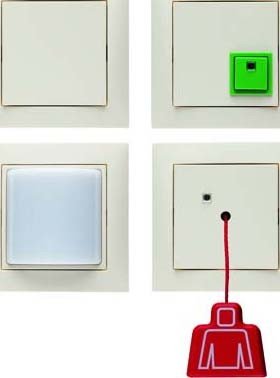 Kit d'appel d'urgence Berker 52008982 blanc brillant avec cadre S.1