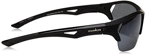 IRONMAN Men's Excursion Sunglasses Wrap, Black, 63 mm3