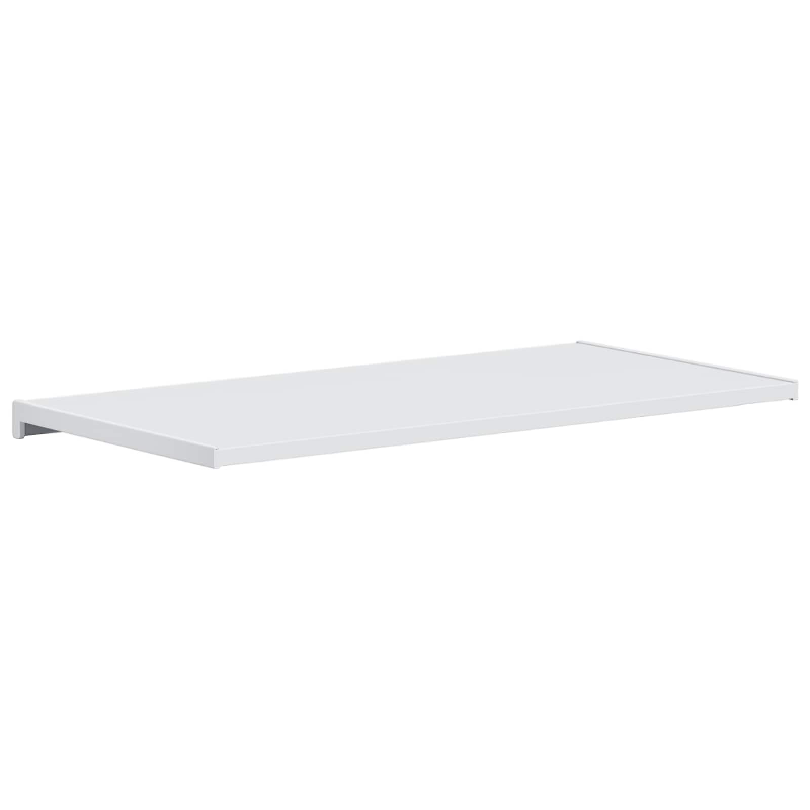 Biały wspornik okienny 80 x 40 x 4,5 cm PVC | Łatwy do przyklejenia, wodoodporna gładka powierzchnia, do pielęgnacji wody na zewnątrz