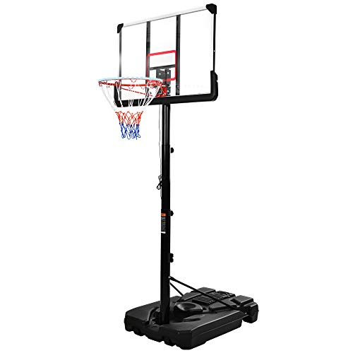 Thunder Supreme Steel-Acrylic Portable Basketball System with Regulation Size Backboard Kelly Green