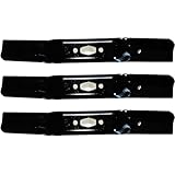 Mr Mower Parts CMXGZAM110193 CMXGZAM110194 Ultra High-Lift Blade Set Compatible with Craftsman MTD Troy Bilt Tractors and Zero-Turn Mowers - 3 Pack