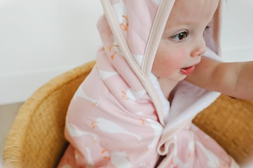 Image of Copper Pearl Hooded Bath Towels Premium Knit /Terry Cloth Baby Towels with Hood, Pockets, and Cool Designs - Great to Gift and Make Bath Time Fun - Baby Bath Towel, Goosie