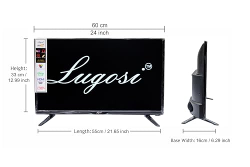LUGOSI 24-inch LED TV, HD 1920 x 1080 Pixels, Model LU24N (Black) 5 31Lwluj1SqL