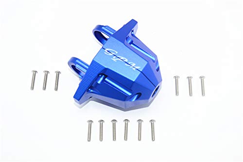GPM For Traxxas Unlimited Desert Racer 4X4 (#85076-4) Upgrade Parts Aluminum Rear Axle Case Carrier - 1 Set Blue