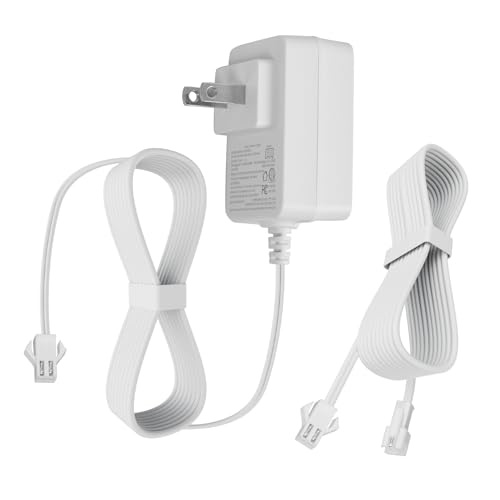 SigeIy 13.3V Charger Compatible with Somfy Sonesse Wirefree Plug-in Charger 9020672 for Sonesse ST30 & R28 Motors - 8-Hour Charge, Extended Reach Cable 9020672