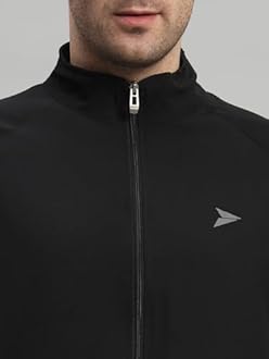 FITINC NS Jacket for Men with Two Closer Zipper Pockets - Sports and Casual Wear