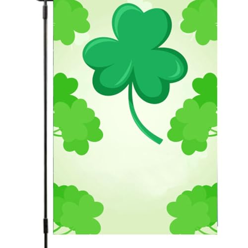 Drapeau de Jardin de la Saint-Patrick Double Face Vert