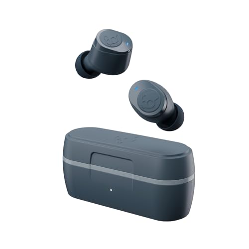 Skullcandy Jib True 2 Écouteurs Intra-Auriculaires sans Fil, Autonomie 32 h, Microphone, Compatibles iPhone + Android + Appareils Bluetooth - Gris