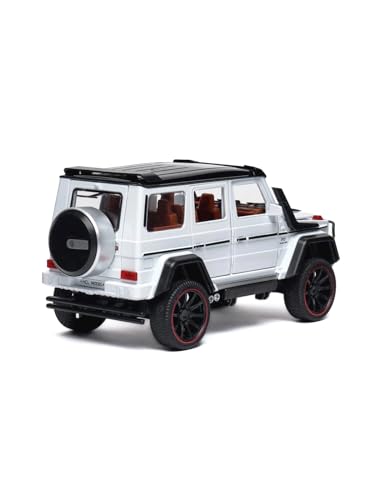 Image of Toy Land 1:22 Scale Pull Back Door Openable Simulation Alloy Track Sports Miniature Model Diecast Metal Action Car Toy with Light and Sound (White)
