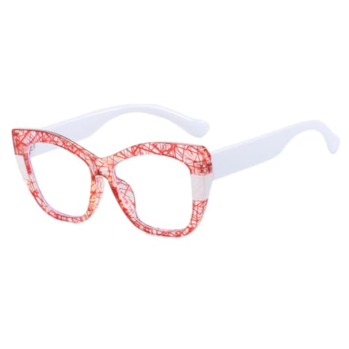 Lunettes œil de chat bicolores monture rétro au fini mat contrasté