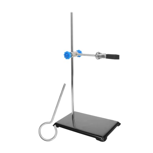 Cabilock Heavy Duty Chemistry Lab Stand Metalware Table Rod Clamp Stand Easy Assembly Storage