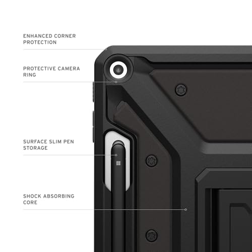 Image of Urban Armor Gear UAG Surface Pro 12 inch Case, Metropolis SE Feather-Light Rugged Protective Case /Cover Designed for Surface Pro 1st Edition 12 inch (2025) with Multi-Angle Kickstand & Pen Holder - Black