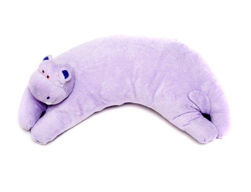 Angel Dear Curved Pillow - Purple Hippo