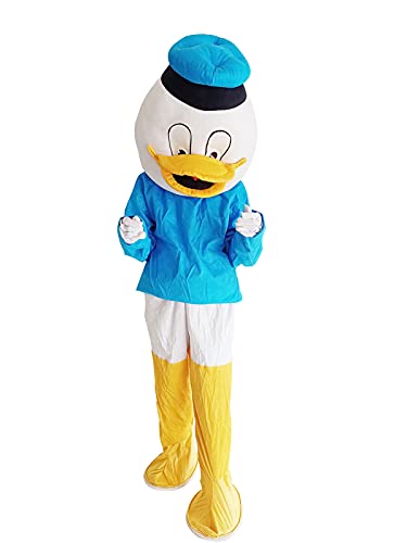 Image of BookMyCostume Comical Sailor Duck Cartoon Mascot Costume For Theme Birthday Party & Events | Adults | Full Size