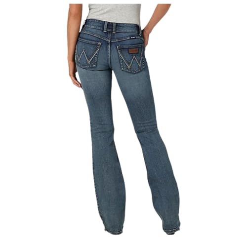 Wrangler Women's Retro Sadie Low Rise Boot Cut Jean - Kinsley (US, Waist Inseam, 30, 34) Blue