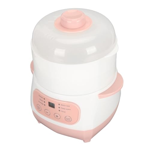 Luocute Elektrischer Schmortopf 1L Rosa/Weiß