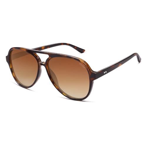 Image of SOJOS Classic Polarized Aviator Sunglasses for Women Men, Retro Trendy Aviators Shades SJ2201