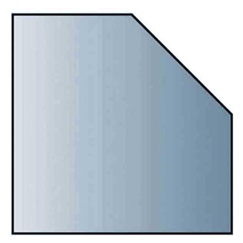 Glasbodenplatte 6 mm Stärke, 110 x 110 cm, Fünfeck 21.02.962.2 Glasplatte Funkenschutz Platte Kamin Ofen Kaminöfen Lienbacher Vorlegeplatte Bodenplatte ESG Sicherheitsglas