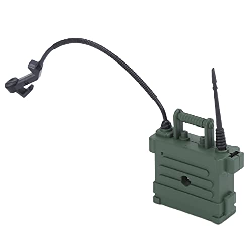 Telefone de estação de rádio de escala 1/10, simulação de plástico 1/10 telefone de estação de rádio