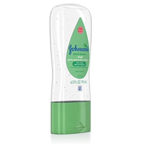 Image of Johnson's Baby Oil Gel with Aloe Vera & Vitamin E 6.5 Ounce (Pack of 6)