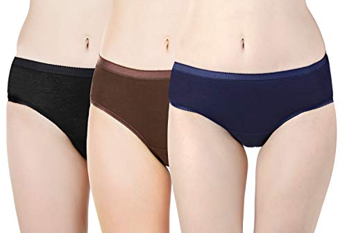 Bonjour Women’S Solid Color Panties -Pack Of 3