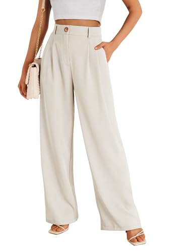 Image of LILLUSORY Womens Wide Leg Dress Work Flowy Pants Business Casual Outfits
