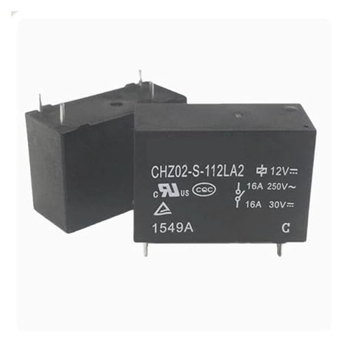 Relais 4 broches 12V DC 16A : Évitez les pannes de circuit avec le lot CHZ02-S-112LA2