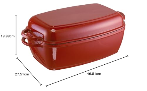 Fuente de horno Schulte-Ufer para evitar asados secos con su tapa rectangular de 32 cm 5