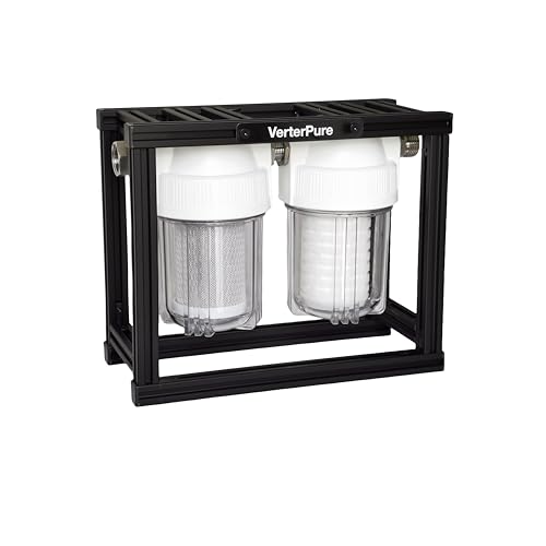 Image of S2 Mini External 2-Stage RV Water Filter System, Compact, 5 Inch Filters, Portable Clear
