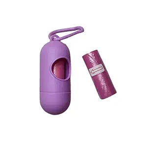 Amso Portable Disposable Baby Diaper Nappy Garbage Bag with Removable Capsule Box (1 Capsule and 6 Multi Color Garbage Roll)