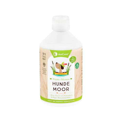 AniCanis Moortrunk für Hunde - Heilmoor Moor flüssig - Immunsystem, Magen Darm, Verdauung, Haut - Nahrungsergänzung Futterzusatz - 500ml
