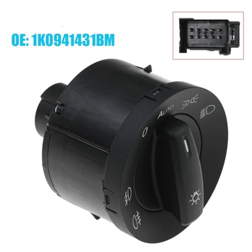 Interruptor de faros soluciona fallos de luz en coche VW Caddy III 1K0941431BM 5