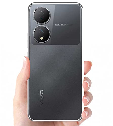 Image of Soft Silicone TPU Back Cover Compatible with Vivo Y100 / Vivo T2 5G