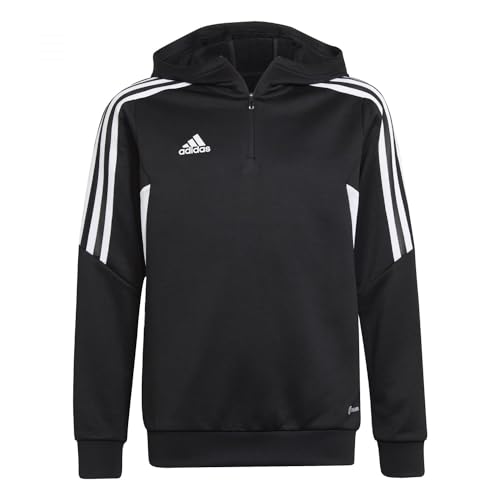 adidas Unisex Kids Hoody Fullzip Con22 Tk Hood Y, Black, HD7007, 140 EU