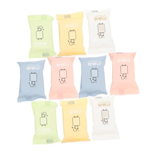 minkissy 10枚 フェイス クリーニング タオル 圧縮 タオル トラベル 肌に優しい フェイス おしりふき 圧縮 バス 携帯用