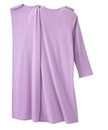 Silverts Open-Back Hospital Gowns for Women – Comfortable, Dignified, Easy Dressing for Seniors & Patients - Embroidered2
