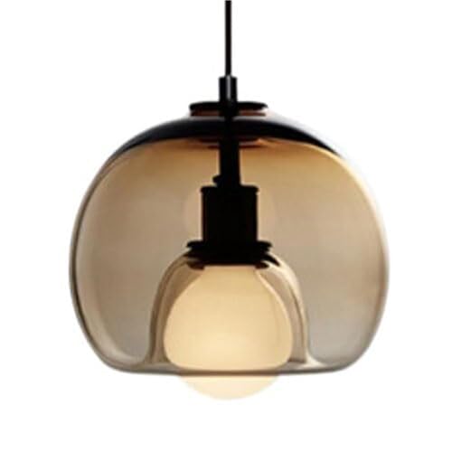 Suspension sphérique en verre créative lustre E27 éclairage salon