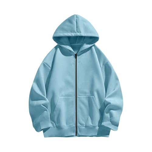 Girls Zip up Hoodie Trendy 2025 Cute Oversized Zipper Sweatshirt with Pocket Kids Fashion Winter Clothes2
