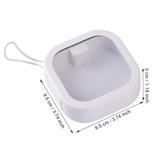 Obsoorth HZ004-1W Portable Hair Tie Organizer Hanging Stackable Mini Travel Qtip Organizer Box Case With Clear Lid For Organizing Bandaid Bobby Pin Cotton Swabs Small Items thumb #1