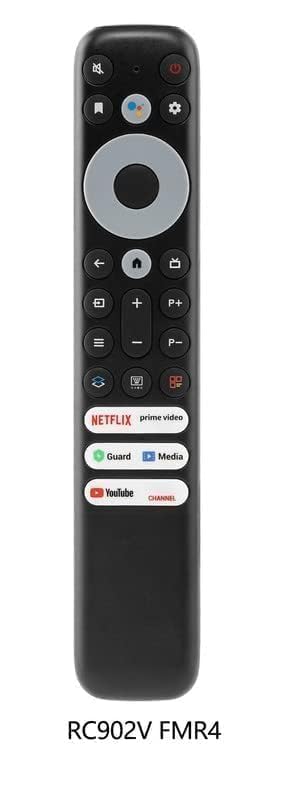 Image of Compatible for TCL Tv Remote Original RC902V Model Bezel-Series P635 Pro Series Non Voice Command Remote Control (Without Google Assistant Feature)