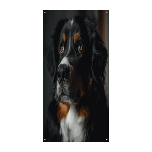 Bannière bouvier bernois grand format 90x180 cm en toile imperméable